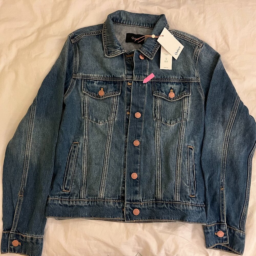 100% Organic Cotton Denim Jacket - Picture 1 of 2